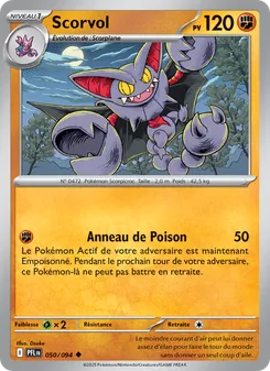 Carte Scorvol de l'extension Flammes Fantasmagoriques, numéro 050/94