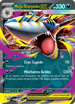 Carte Méga-Sharpedo-ex de l'extension Flammes Fantasmagoriques, numéro 061/94