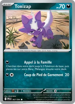 Carte Toxizap de l'extension Flammes Fantasmagoriques, numéro 067/94
