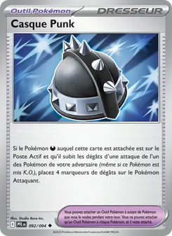 Carte Casque Punk de l'extension Flammes Fantasmagoriques, numéro 092/94