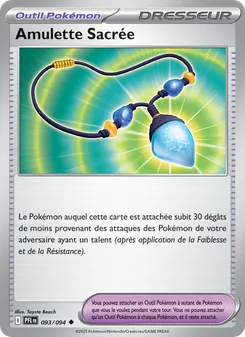 Carte Amulette Sacrée de l'extension Flammes Fantasmagoriques, numéro 093/94
