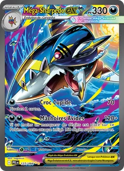 Carte Méga-Sharpedo-ex de l'extension Flammes Fantasmagoriques, numéro 127/94