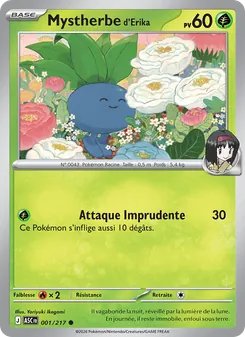 Carte Mystherbe d'Erika de l'extension Héros Transcendants, numéro 001/217
