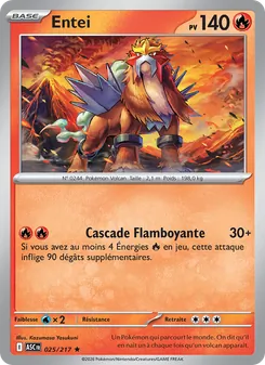 Carte Entei de l'extension Héros Transcendants, numéro 025/217