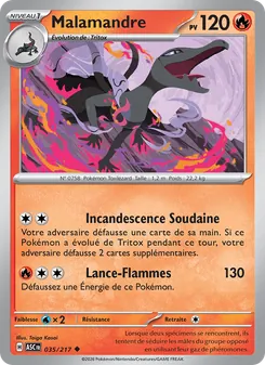 Carte Malamandre de l'extension Héros Transcendants, numéro 035/217
