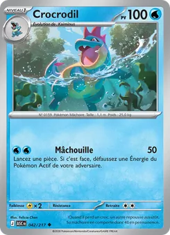 Carte Crocrodil de l'extension Héros Transcendants, numéro 042/217