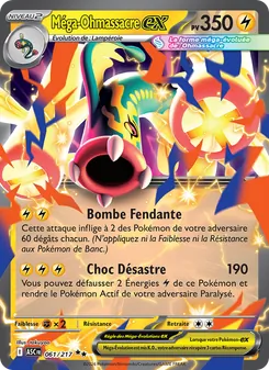 Carte Méga-Ohmassacre-ex de l'extension Héros Transcendants, numéro 061/217