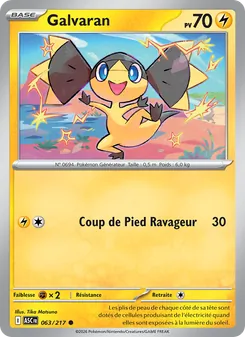 Carte Galvaran de l'extension Héros Transcendants, numéro 063/217