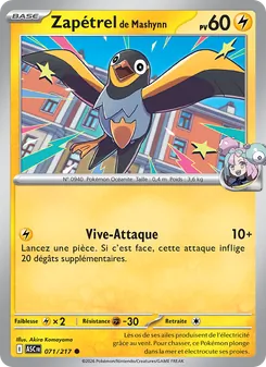 Carte Zapétrel de Mashynn de l'extension Héros Transcendants, numéro 071/217
