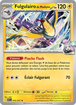 Carte Fulgulairo de Mashynn de l'extension Héros Transcendants, numéro 072/217
