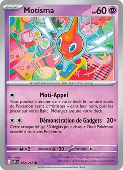 Carte Motisma de l'extension Héros Transcendants, numéro 092/217