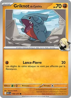 Carte Griknot de Cynthia de l'extension Héros Transcendants, numéro 109/217