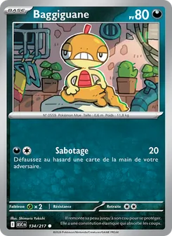 Carte Baggiguane de l'extension Héros Transcendants, numéro 134/217