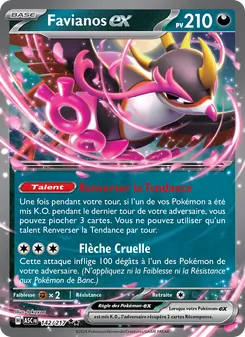 Carte Favianos-ex de l'extension Héros Transcendants, numéro 142/217