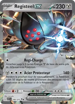 Carte Registeel-ex de l'extension Héros Transcendants, numéro 145/217