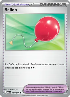 Carte Ballon de l'extension Héros Transcendants, numéro 181/217