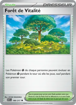 Carte Forêt de Vitalité de l'extension Héros Transcendants, numéro 188/217