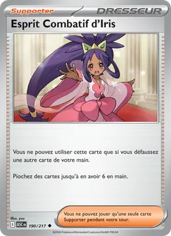 Carte Esprit Combatif d'Iris de l'extension Héros Transcendants, numéro 190/217