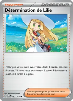 Carte Détermination de Lilie de l'extension Héros Transcendants, numéro 192/217
