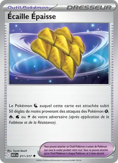 Carte Écaille Épaisse de l'extension Héros Transcendants, numéro 211/217