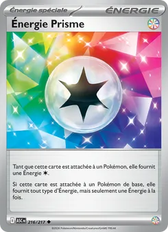 Carte Énergie Prisme de l'extension Héros Transcendants, numéro 216/217