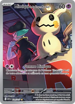 Carte Mimiqui de la Team Rocket de l'extension Héros Transcendants, numéro 238/217