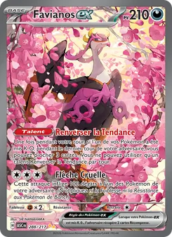 Carte Favianos-ex de l'extension Héros Transcendants, numéro 288/217