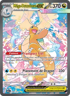 Carte Méga-Dracolosse-ex de l'extension Héros Transcendants, numéro 290/217