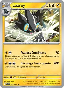 Carte Luxray de l'extension Équilibre Parfait, numéro 028/88