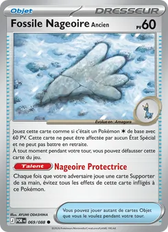 Carte Fossile Nageoire Ancien de l'extension Équilibre Parfait, numéro 069/88