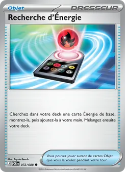 Carte Recherche d'Énergie de l'extension Équilibre Parfait, numéro 072/88