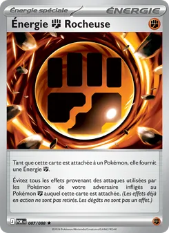 Carte Énergie Fighting Rocheuse de l'extension Équilibre Parfait, numéro 087/88