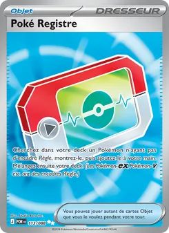 Carte Poké Registre de l'extension Équilibre Parfait, numéro 113/88