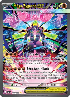 Carte Méga-Zygarde-ex de l'extension Équilibre Parfait, numéro 120/88