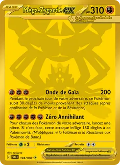 Carte Méga-Zygarde-ex de l'extension Équilibre Parfait, numéro 124/88