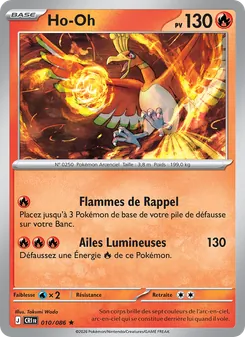 Carte Ho-Oh de l'extension Chaos Ascendant, numéro 010/86