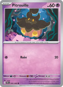 Carte Pitrouille de l'extension Chaos Ascendant, numéro 040/86