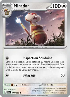 Carte Miradar de l'extension Chaos Ascendant, numéro 071/86