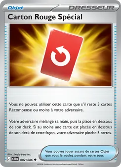 Carte Carton Rouge Spécial de l'extension Chaos Ascendant, numéro 082/86