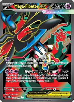 Carte Méga-Floette-ex de l'extension Chaos Ascendant, numéro 101/86