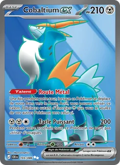 Carte Cobaltium-ex de l'extension Chaos Ascendant, numéro 103/86