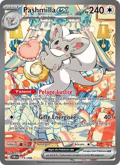 Carte Pashmilla-ex de l'extension Chaos Ascendant, numéro 119/86