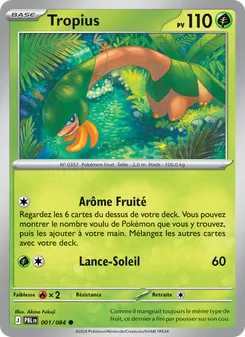 Carte Tropius de l'extension Nuit Noire, numéro 001/84
