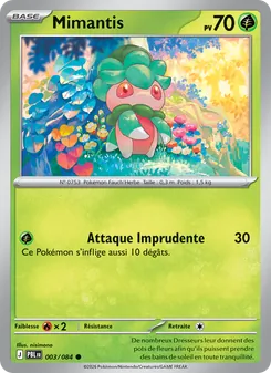 Carte Mimantis de l'extension Nuit Noire, numéro 003/84