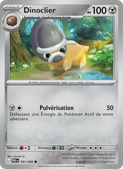 Carte Dinoclier de l'extension Nuit Noire, numéro 061/84