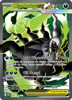 Carte Méga-Darkrai-ex de l'extension Nuit Noire, numéro 101/84