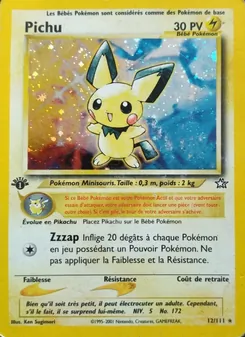 Carte Pichu de l'extension Neo Genesis, numéro 12/111
