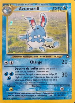 Carte Azumarill de l'extension Neo Genesis, numéro 2/111
