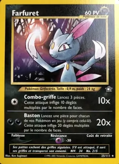 Carte Farfuret de l'extension Neo Genesis, numéro 25/111