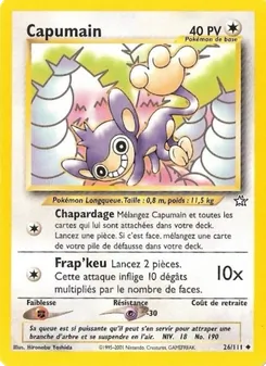 Carte Capumain de l'extension Neo Genesis, numéro 26/111